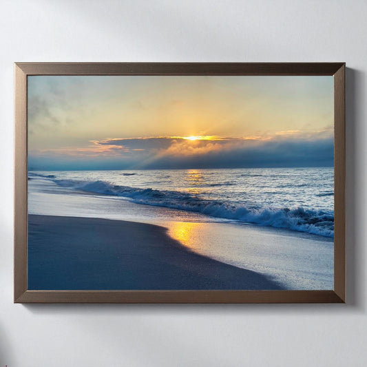 Golden Hour Shore — Coastal Fine Art Photography Print