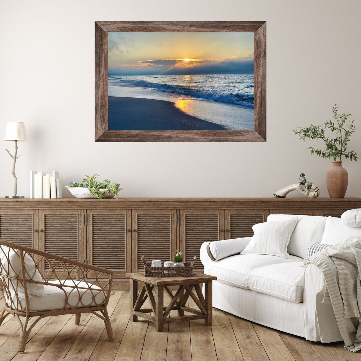 Golden Hour Shore — Coastal Fine Art Photography Print