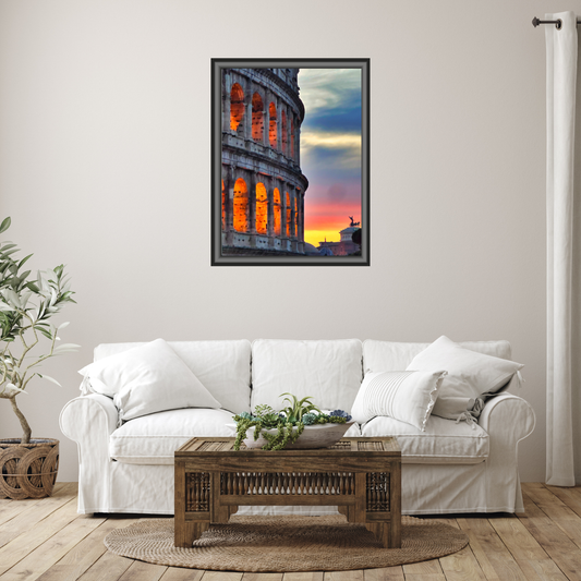 Colosseum at Sunset — Rome Italy Fine Art Photography Print Digital Download