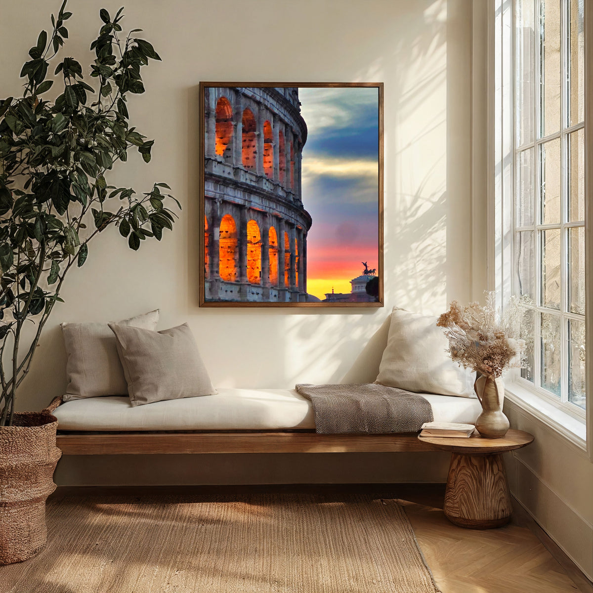 Colosseum at Sunset — Rome Italy Fine Art Photography Print Digital Download