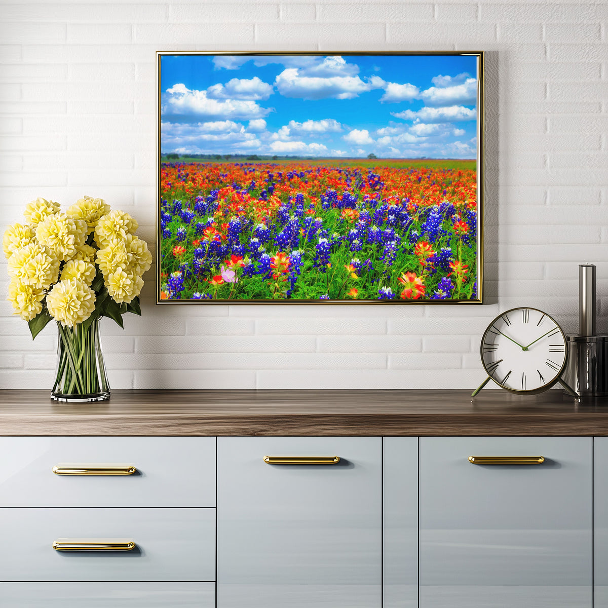 Field of Dreams — Texas Bluebonnet & Indian Paintbrush Fine Art Photography Print