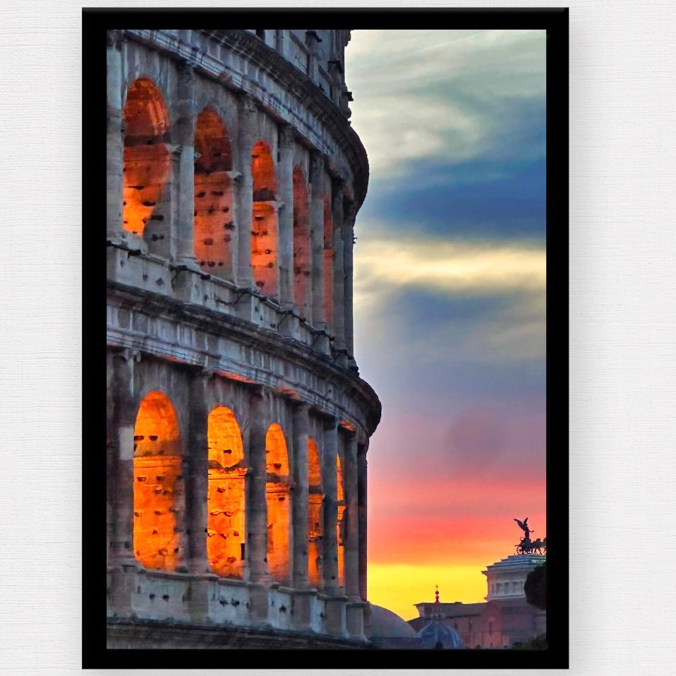 Colosseum at Sunset — Rome Italy Fine Art Photography Print Digital Download