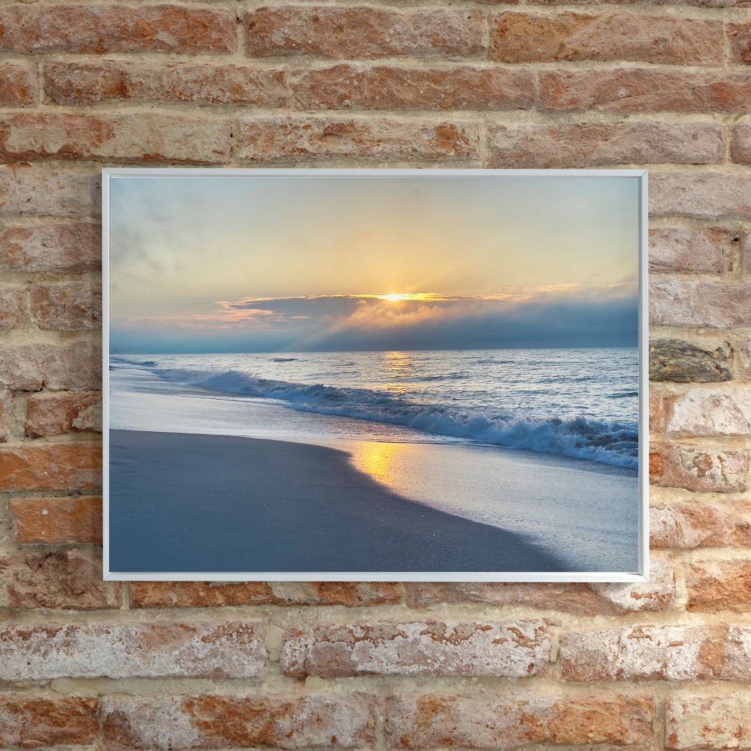 Golden Hour Shore — Coastal Fine Art Photography Print