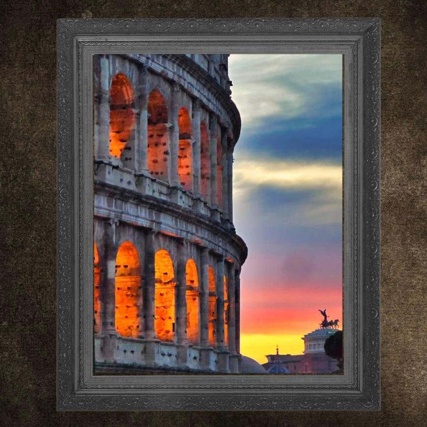 Colosseum at Sunset — Rome Italy Fine Art Photography Print Digital Download
