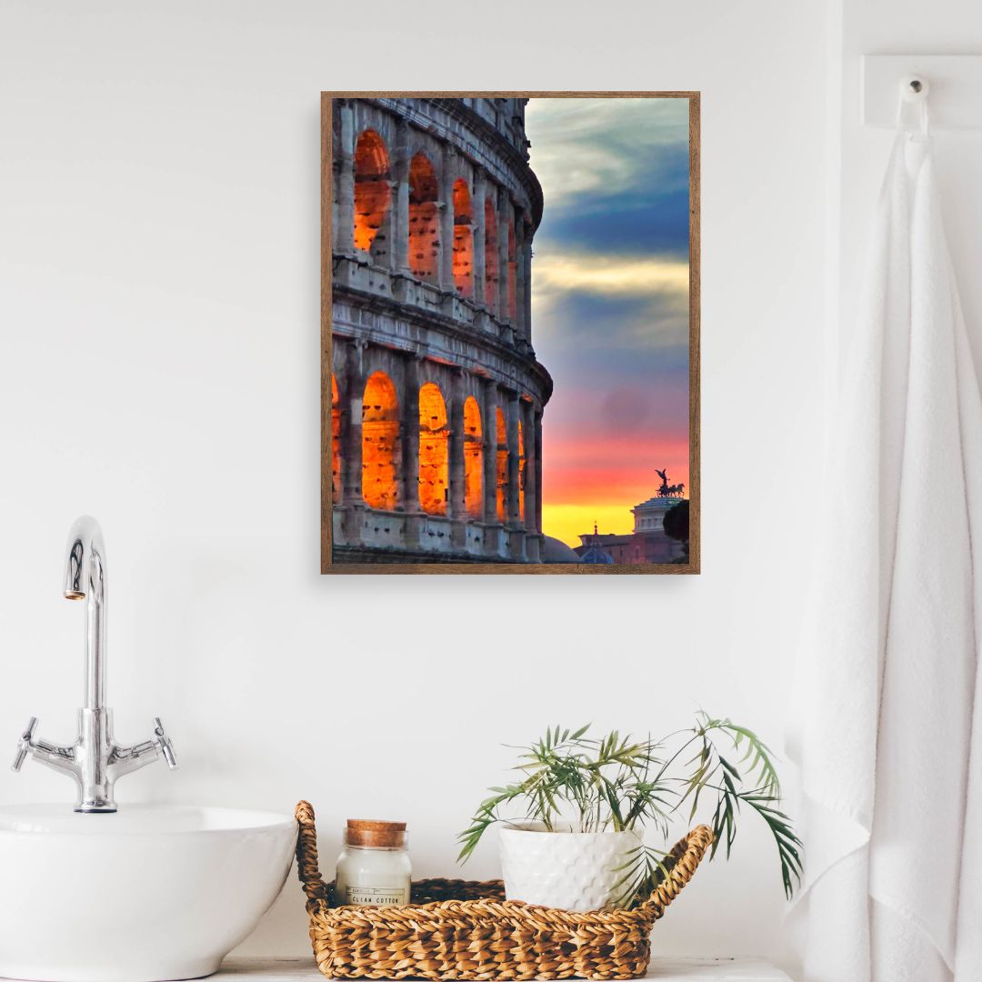 Colosseum at Sunset — Rome Italy Fine Art Photography Print Digital Download