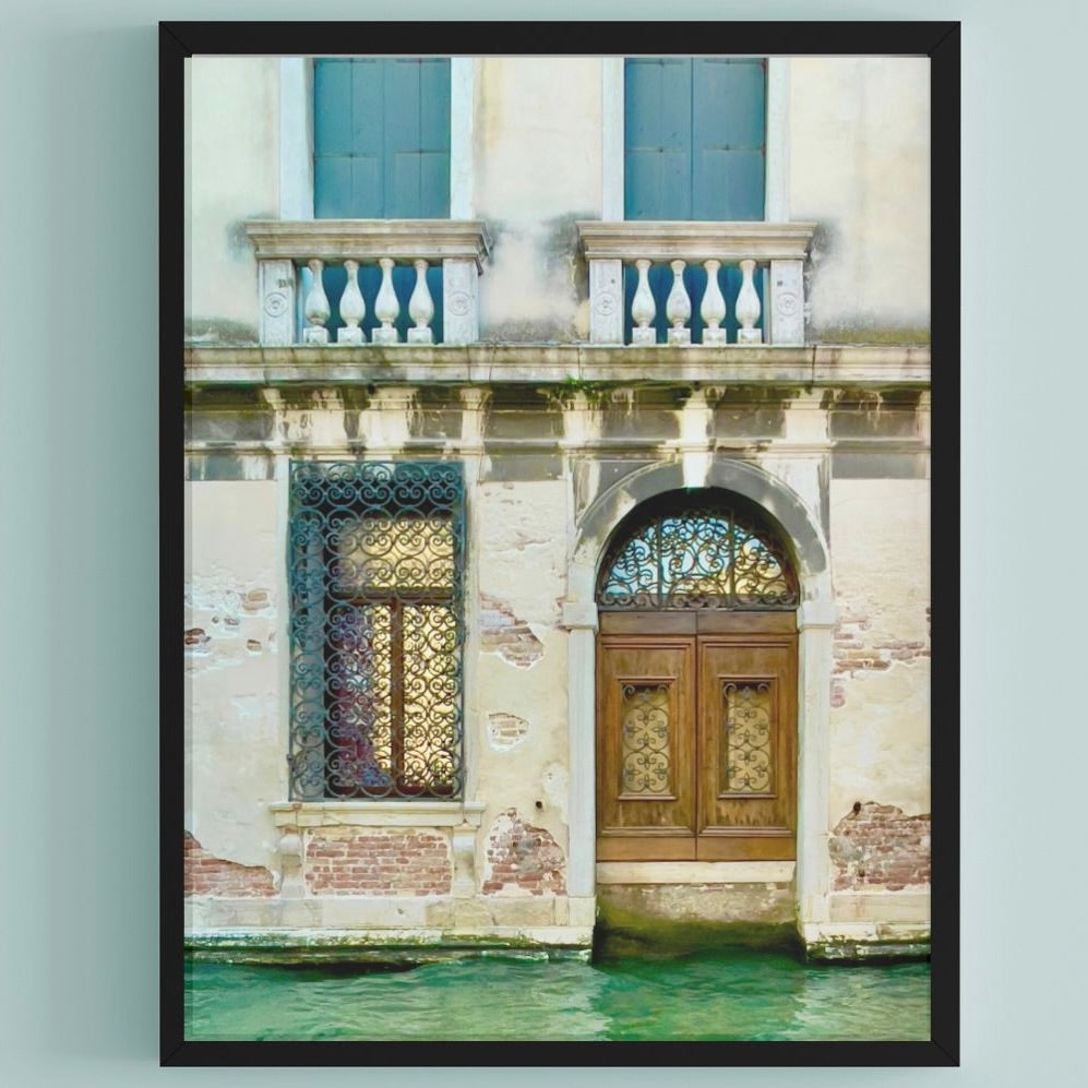 Venice Canal Palazzo — Travel Photography Art Print