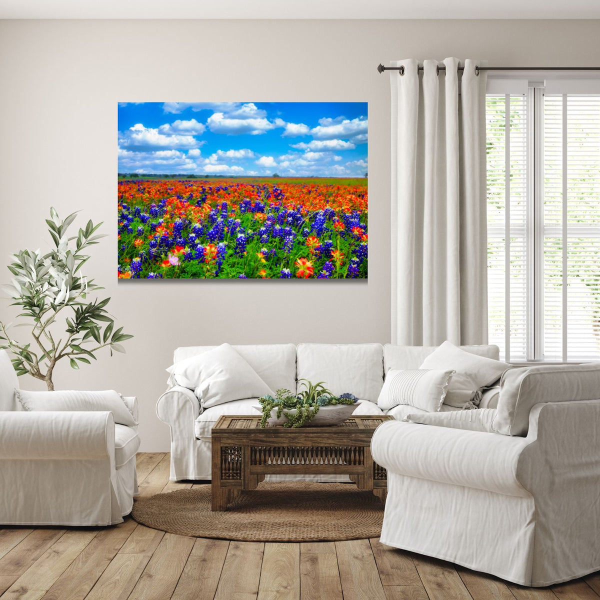Field of Dreams — Texas Bluebonnet & Indian Paintbrush Fine Art Photography Print