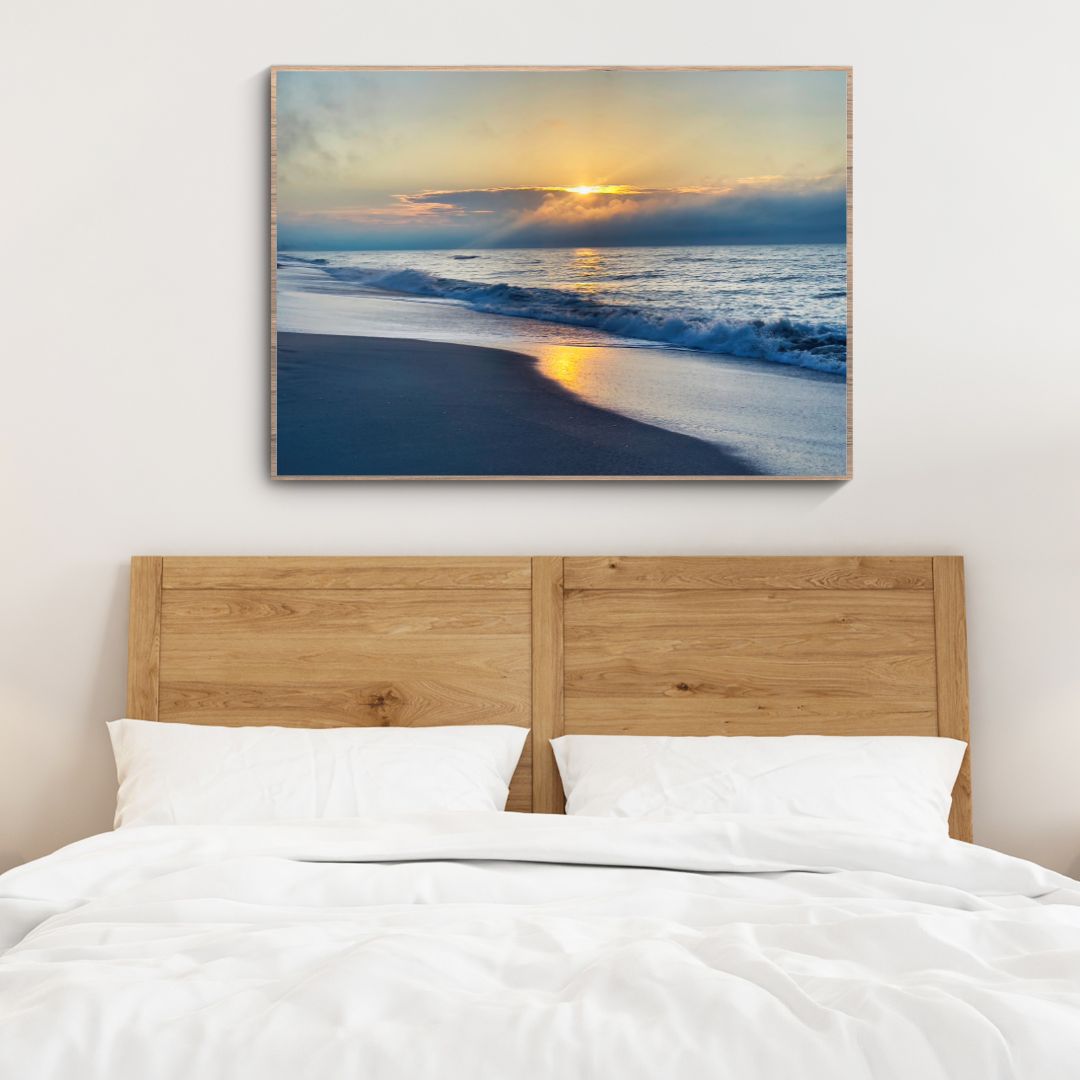 Golden Hour Shore — Coastal Fine Art Photography Print