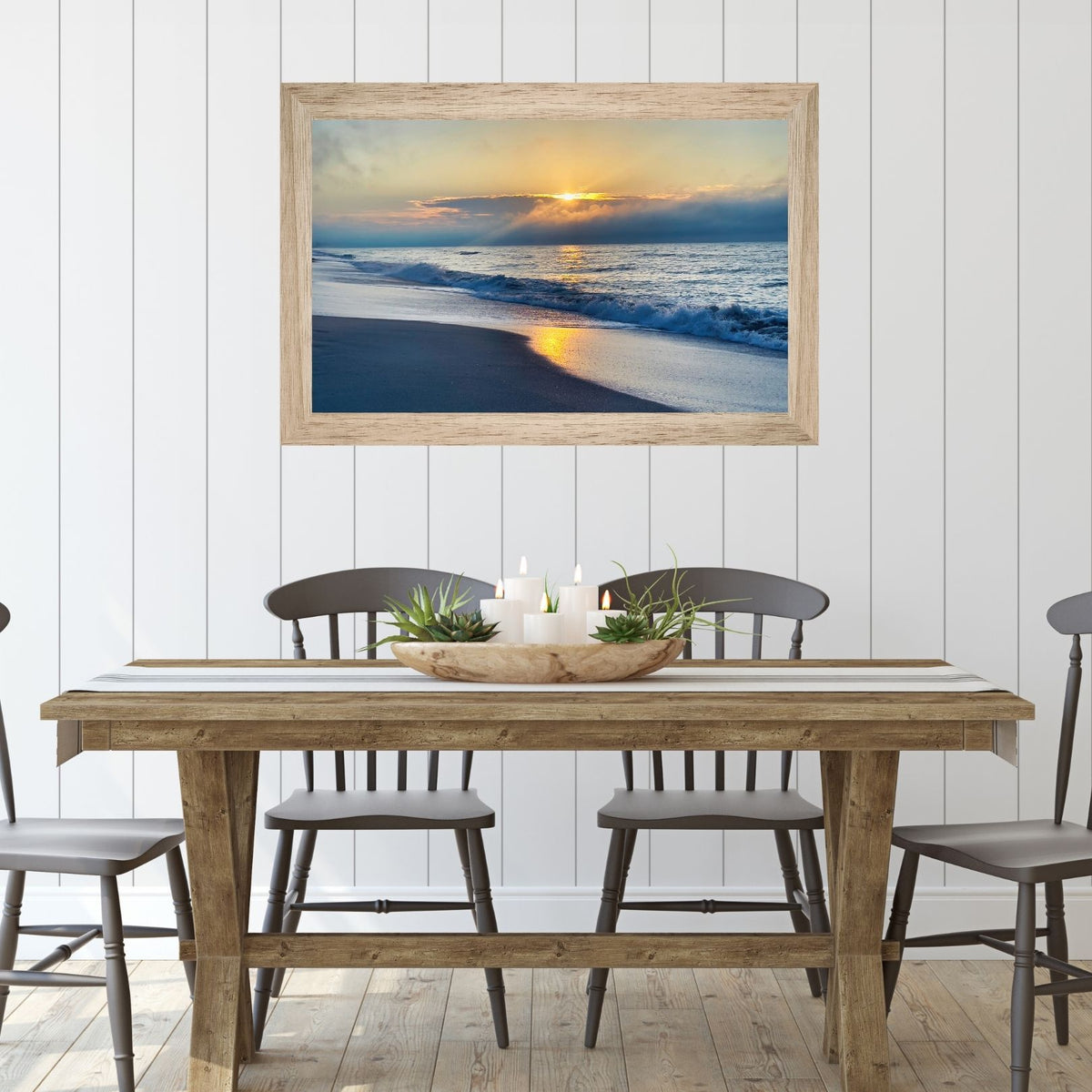 Golden Hour Shore — Coastal Fine Art Photography Print