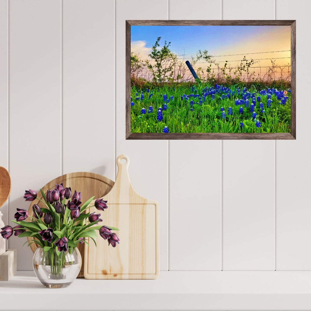 Bluebonnet Sunset — Texas Wildflower Fine Art Photography Print