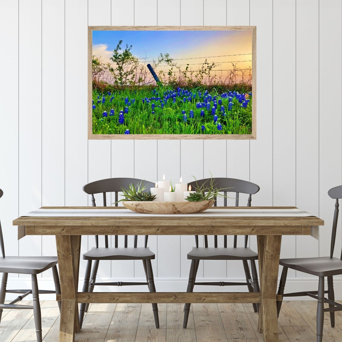 Bluebonnet Sunset — Texas Wildflower Fine Art Photography Print