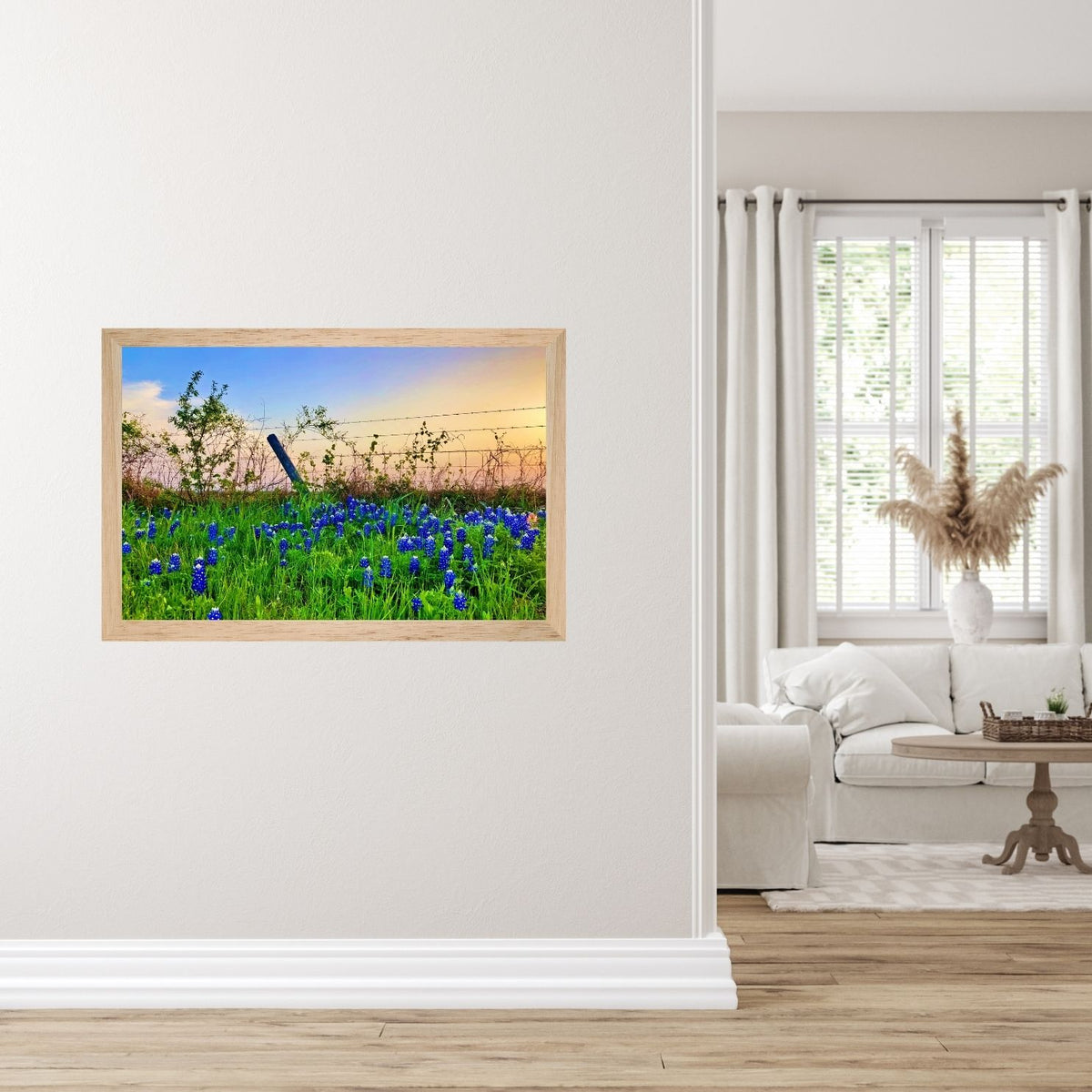 Bluebonnet Sunset — Texas Wildflower Fine Art Photography Print
