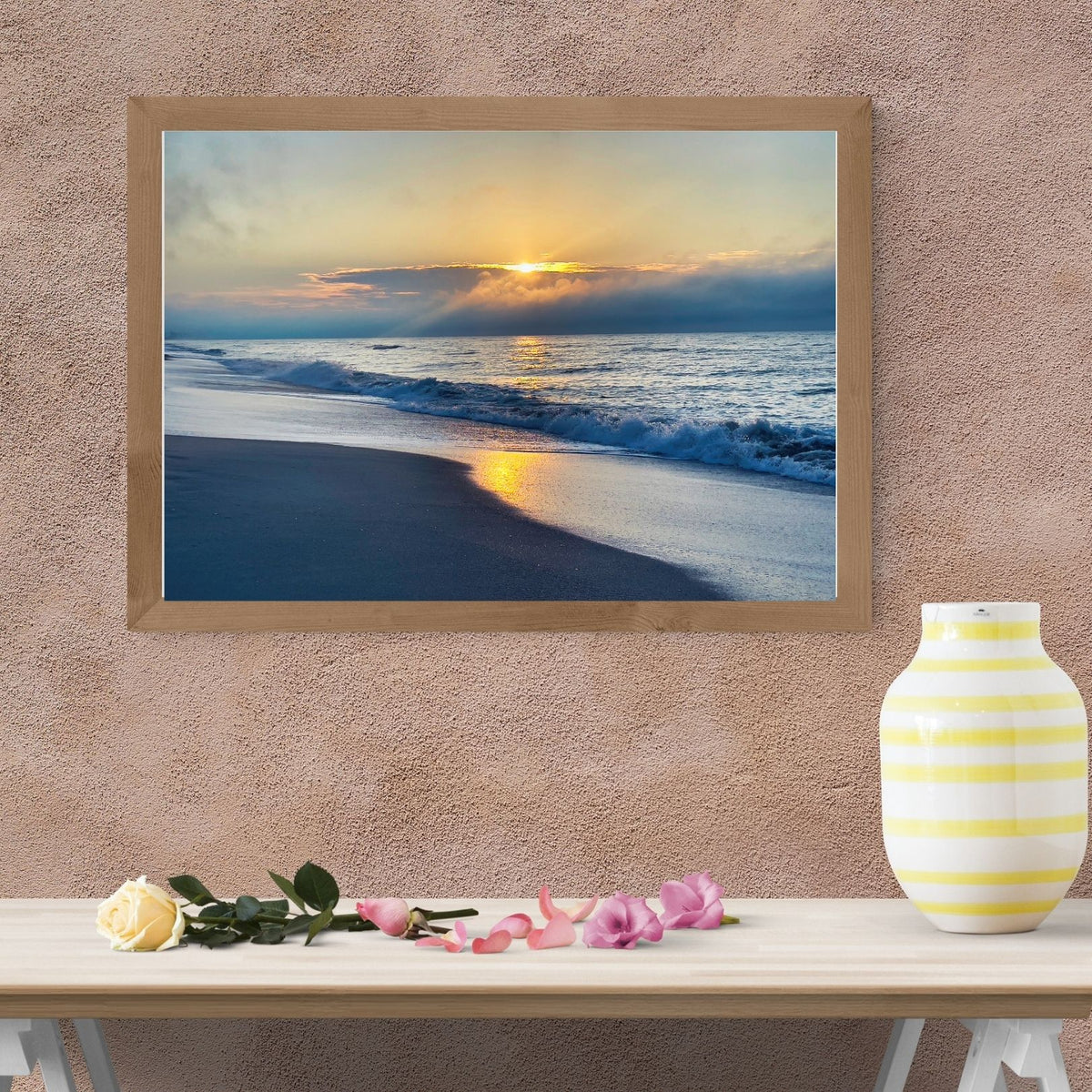 Golden Hour Shore — Coastal Fine Art Photography Print