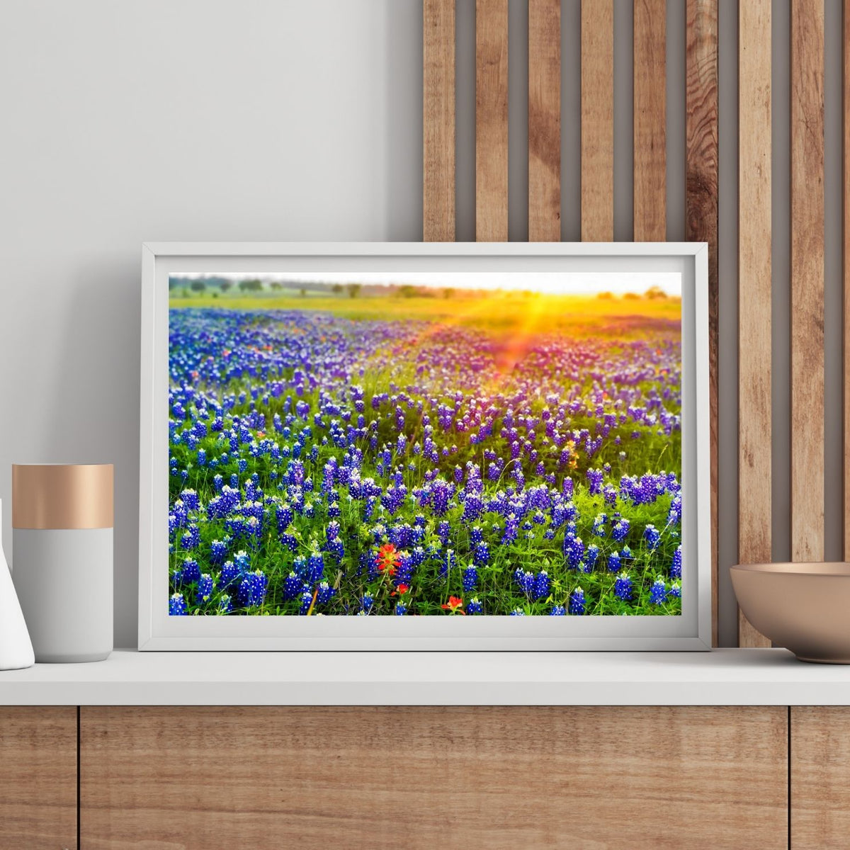 Bluebonnet Sunrise — Texas Wildflower Fine Art Photography Print