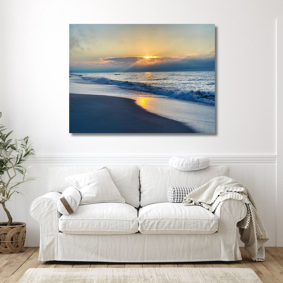 Golden Hour Shore — Coastal Fine Art Photography Print