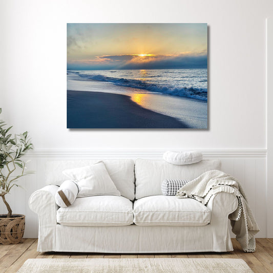 Golden Hour Shore — Coastal Fine Art Photography Print