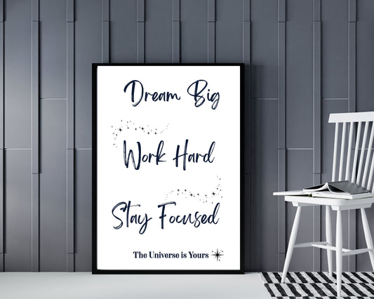 Dream Big — Inspirational Wall Art Print