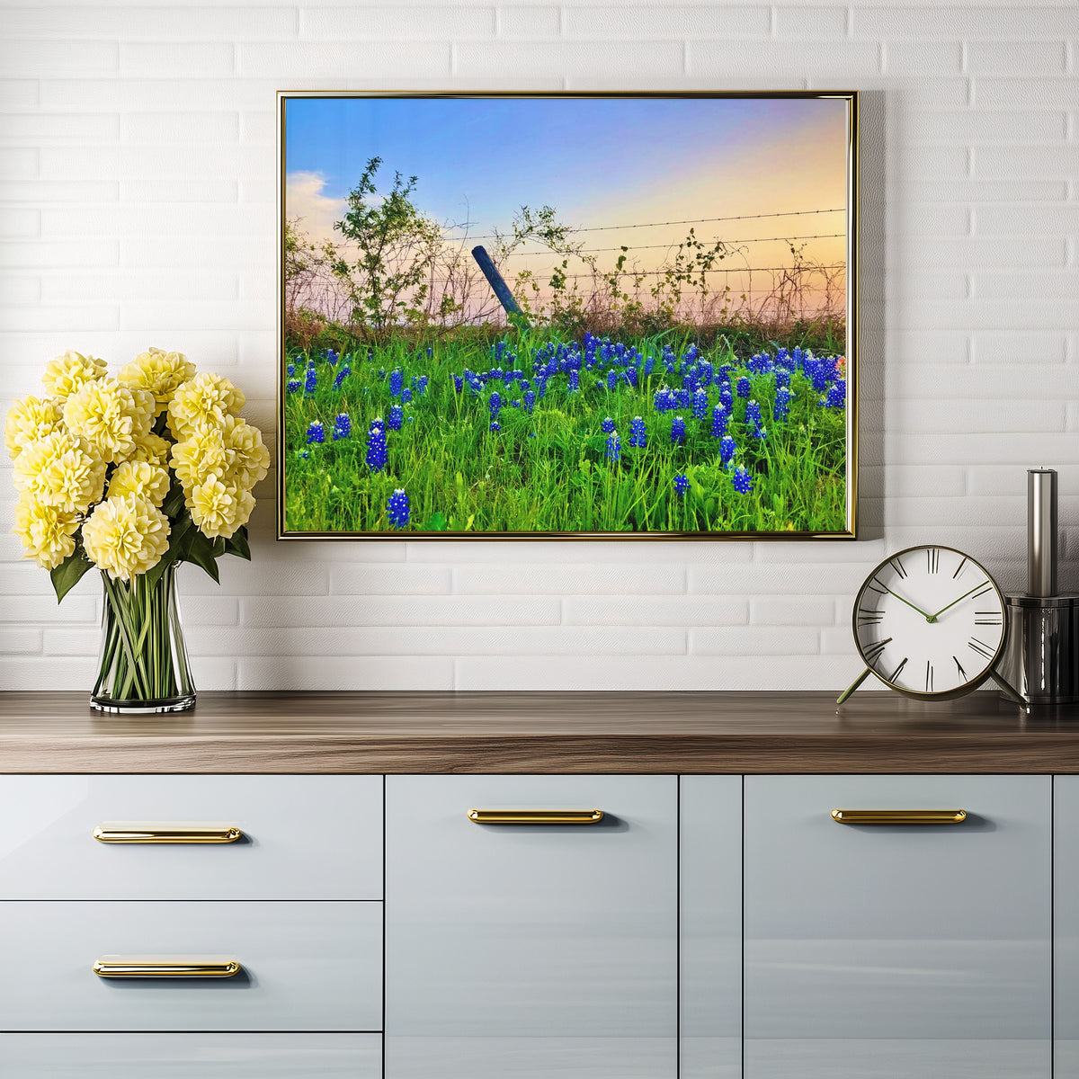 Bluebonnet Sunset — Texas Wildflower Fine Art Photography Print