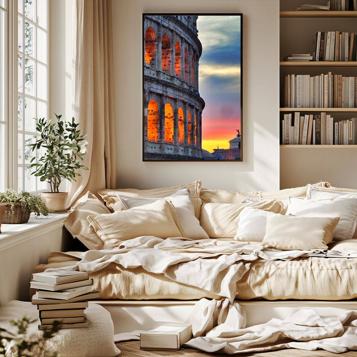 Colosseum at Sunset — Rome Italy Fine Art Photography Print Digital Download